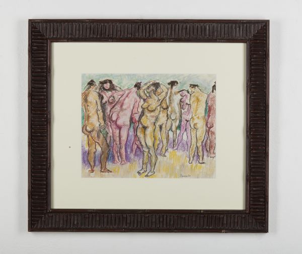 PIRANDELLO FAUSTO (1899 - 1975) : Dieci bagnanti.  - Asta Asta 396 | ARTE MODERNA E CONTEMPORANEA Online - Associazione Nazionale - Case d'Asta italiane