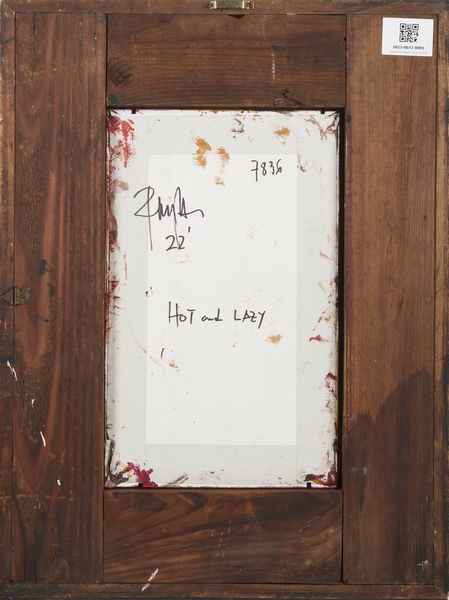 MINIATI ROBERTO (n. 1952) : Hot and lazy.  - Asta Asta 396 | ARTE MODERNA E CONTEMPORANEA Online - Associazione Nazionale - Case d'Asta italiane