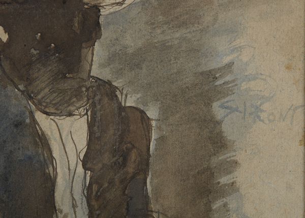 SIRONI MARIO (1885 - 1961) : Figura maschile seduta con cappello.  - Asta Asta 396 | ARTE MODERNA E CONTEMPORANEA Online - Associazione Nazionale - Case d'Asta italiane
