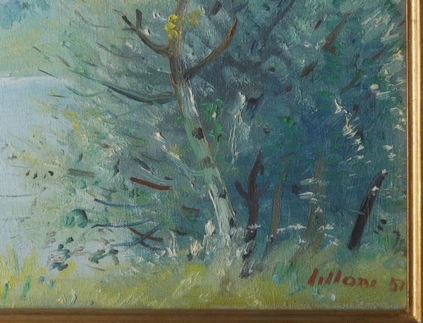 LILLONI UMBERTO (1898 - 1980) : Paesaggio lombardo.  - Asta Asta 396 | ARTE MODERNA E CONTEMPORANEA Online - Associazione Nazionale - Case d'Asta italiane