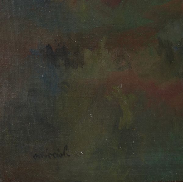 OMICCIOLI  GIOVANNI (1901 - 1975) : Paesaggio con casa rossa.  - Asta Asta 396 | ARTE MODERNA E CONTEMPORANEA Online - Associazione Nazionale - Case d'Asta italiane