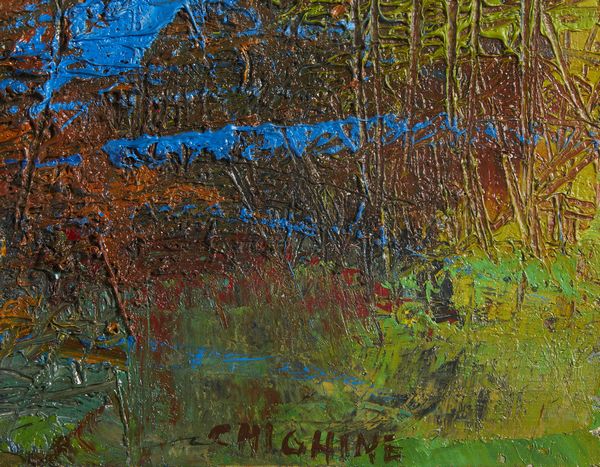 CHIGHINE ALFREDO (1914 - 1974) : La collina.  - Asta Asta 396 | ARTE MODERNA E CONTEMPORANEA Online - Associazione Nazionale - Case d'Asta italiane