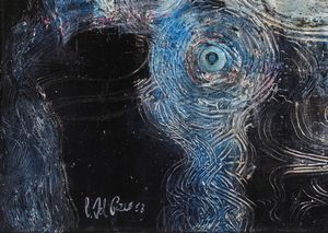 DEL PEZZO LUCIO (n. 1933) : Corpo celeste.  - Asta Asta 396 | ARTE MODERNA E CONTEMPORANEA Online - Associazione Nazionale - Case d'Asta italiane