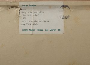 FERMARIELLO SERGIO (n. 1961) : Senza titolo.  - Asta Asta 396 | ARTE MODERNA E CONTEMPORANEA Online - Associazione Nazionale - Case d'Asta italiane