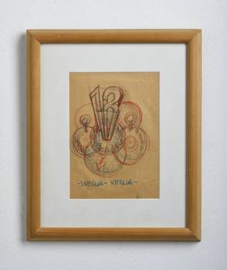 DEPERO FORTUNATO (1892 - 1960) : Sveglia-veglia.  - Asta Asta 396 | ARTE MODERNA E CONTEMPORANEA Online - Associazione Nazionale - Case d'Asta italiane