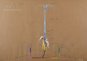 PLESSI FABRIZIO (n. 1940) - Banana ad acqua Cuba Monument.