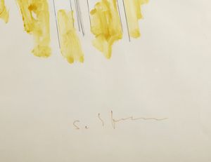 SCHIFANO MARIO (1934 - 1998) : Senza titolo.  - Asta Asta 396 | ARTE MODERNA E CONTEMPORANEA Online - Associazione Nazionale - Case d'Asta italiane