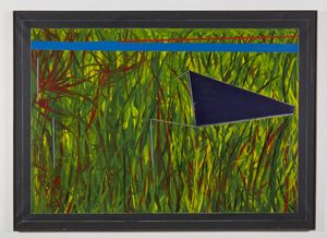 ANGELI FRANCO (1935 - 1988) : Paesaggio con aquilone nero.  - Asta Asta 396 | ARTE MODERNA E CONTEMPORANEA Online - Associazione Nazionale - Case d'Asta italiane