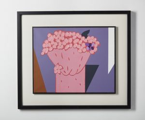 POZZATI CONCETTO (n. 1935) : A che punto siamo con i fiori.  - Asta Asta 396 | ARTE MODERNA E CONTEMPORANEA Online - Associazione Nazionale - Case d'Asta italiane