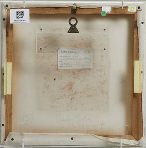 COSTA CLAUDIO (1942 - 1995) : Cm 21x24 circa di fondotinta (Max Factor n. 23).  - Asta Asta 396 | ARTE MODERNA E CONTEMPORANEA Online - Associazione Nazionale - Case d'Asta italiane