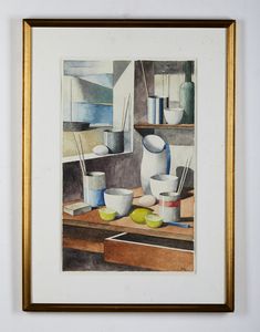 SCUFFI MARCELLO (n. 1948) : Natura morta.  - Asta Asta 396 | ARTE MODERNA E CONTEMPORANEA Online - Associazione Nazionale - Case d'Asta italiane