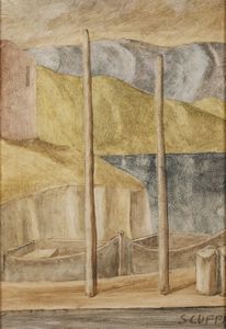 SCUFFI MARCELLO (n. 1948) : Paesaggio.  - Asta Asta 396 | ARTE MODERNA E CONTEMPORANEA Online - Associazione Nazionale - Case d'Asta italiane