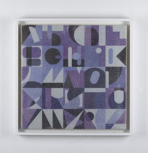 MARINI LORENZO (n. 1958) : Blue alphatype  - Asta Asta 396 | ARTE MODERNA E CONTEMPORANEA Online - Associazione Nazionale - Case d'Asta italiane