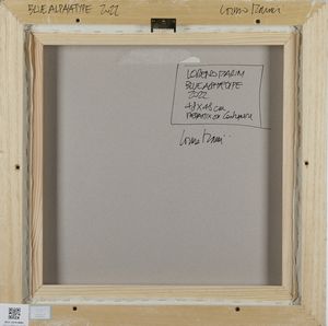 MARINI LORENZO (n. 1958) : Blue alphatype  - Asta Asta 396 | ARTE MODERNA E CONTEMPORANEA Online - Associazione Nazionale - Case d'Asta italiane