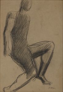 SIRONI MARIO (1885 - 1961) - Nudo di profilo.
