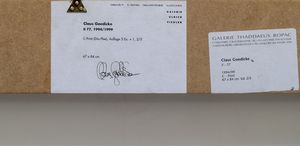 GOEDICKE CLAUS  (n. 1966) : II 77.  - Asta Asta 396 | ARTE MODERNA E CONTEMPORANEA Online - Associazione Nazionale - Case d'Asta italiane