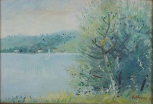 LILLONI UMBERTO (1898 - 1980) - Paesaggio lombardo.