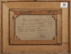 LILLONI UMBERTO (1898 - 1980) : Paesaggio lombardo.  - Asta Asta 396 | ARTE MODERNA E CONTEMPORANEA Online - Associazione Nazionale - Case d'Asta italiane