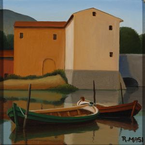 MASI ROBERTO (1940 - 2011) : Riflessi d'Arno.  - Asta Asta 396 | ARTE MODERNA E CONTEMPORANEA Online - Associazione Nazionale - Case d'Asta italiane