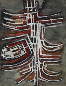 PERILLI ACHILLE (1927 - 2021) - Senza titolo (fronte e retro).