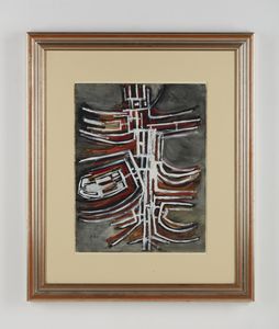 PERILLI ACHILLE (1927 - 2021) : Senza titolo (fronte e retro).  - Asta Asta 396 | ARTE MODERNA E CONTEMPORANEA Online - Associazione Nazionale - Case d'Asta italiane