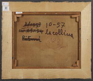 CHIGHINE ALFREDO (1914 - 1974) : La collina.  - Asta Asta 396 | ARTE MODERNA E CONTEMPORANEA Online - Associazione Nazionale - Case d'Asta italiane