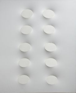 SIMETI TURI (n. 1929) - Dieci ovali bianchi.