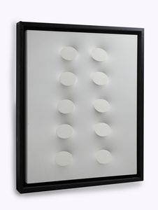 SIMETI TURI (n. 1929) : Dieci ovali bianchi.  - Asta Asta 396 | ARTE MODERNA E CONTEMPORANEA Online - Associazione Nazionale - Case d'Asta italiane