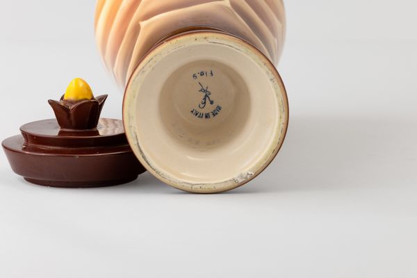 Angelo Simonetto : Galvani, Pordenone, 1930 ca<BR>disegno di Leo Leoncini  - Asta Vetri e Ceramiche del '900 - Associazione Nazionale - Case d'Asta italiane