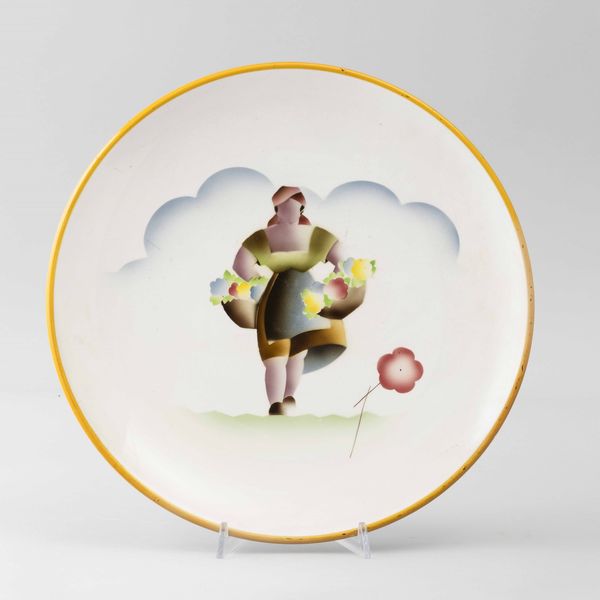 Angelo Simonetto : Galvani, Pordenone, 1934 ca Primavera  - Asta Vetri e Ceramiche del '900 - Associazione Nazionale - Case d'Asta italiane