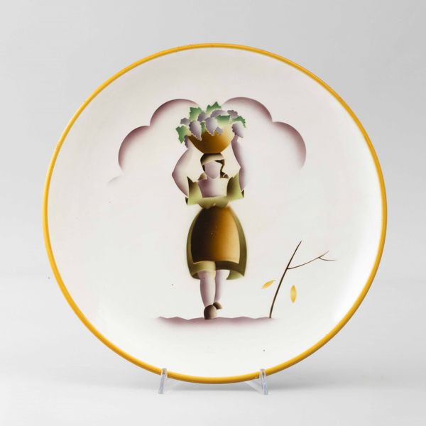 Angelo Simonetto : Galvani, Pordenone, 1934 ca Autunno  - Asta Vetri e Ceramiche del '900 - Associazione Nazionale - Case d'Asta italiane