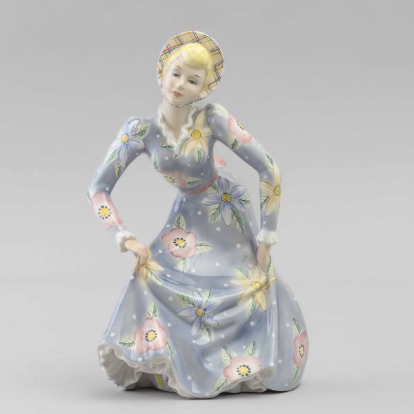 Camillo Ghigo : Lenci, Torino, 1930 ca La Riverenza  - Asta Vetri e Ceramiche del '900 - Associazione Nazionale - Case d'Asta italiane