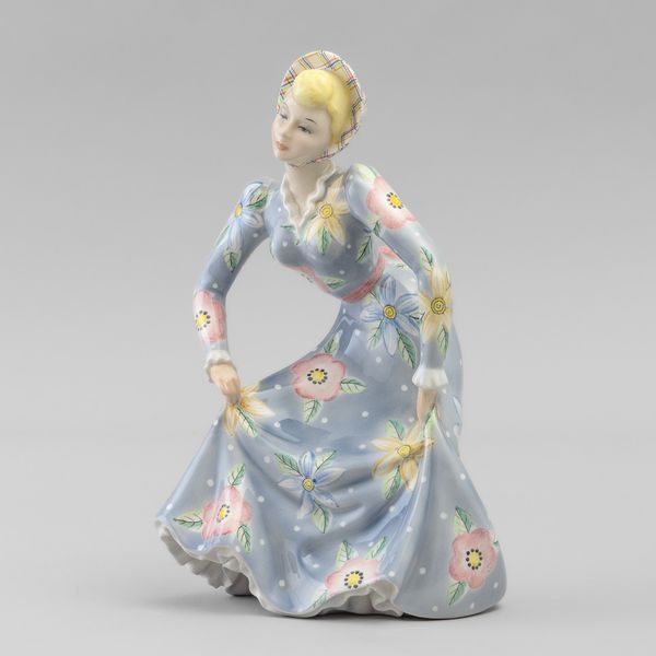 Camillo Ghigo : Lenci, Torino, 1930 ca La Riverenza  - Asta Vetri e Ceramiche del '900 - Associazione Nazionale - Case d'Asta italiane