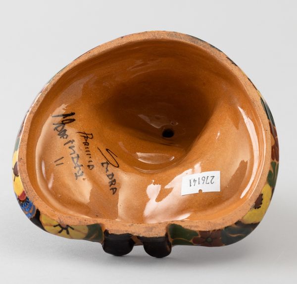 Davide Fabbri : La Salamandra, Perugia, 1923-30<BR>modello Domenico Baccarini  - Asta Vetri e Ceramiche del '900 - Associazione Nazionale - Case d'Asta italiane