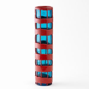 FULVIO BIANCONI : Venini, Murano, 1996 Vaso Cestino  - Asta Vetri e Ceramiche del '900 - Associazione Nazionale - Case d'Asta italiane