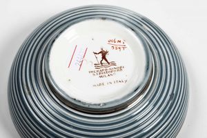 GIO PONTI : Richard Ginori, San Cristoforo, Milano, 1936 ca  - Asta Vetri e Ceramiche del '900 - Associazione Nazionale - Case d'Asta italiane