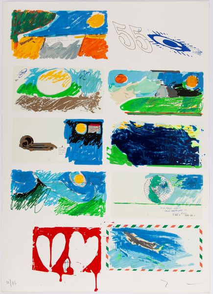 MARIO SCHIFANO : 10 Serigrafie  - Asta Arte moderna e contemporanea - Associazione Nazionale - Case d'Asta italiane