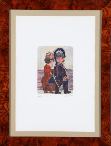 Franz Borghese : Militare con nobildonna  - Asta Arte moderna e contemporanea - Associazione Nazionale - Case d'Asta italiane