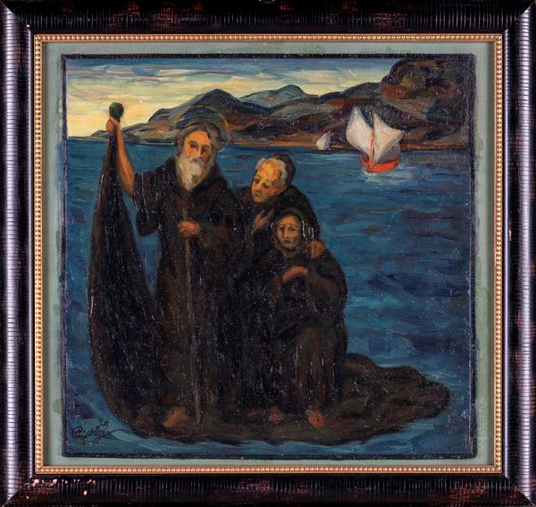 Giuseppe Piccolo : Frati  - Asta Arte moderna e contemporanea - Associazione Nazionale - Case d'Asta italiane