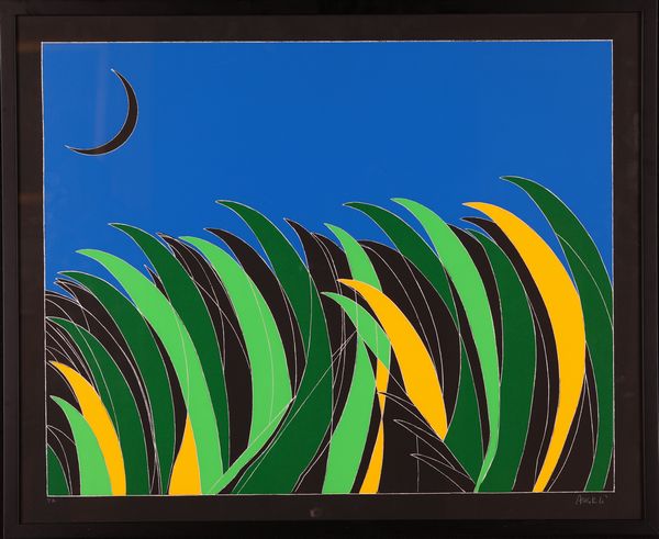 FRANCO ANGELI : Senza titolo (paesaggio notturno)  - Asta Arte moderna e contemporanea - Associazione Nazionale - Case d'Asta italiane