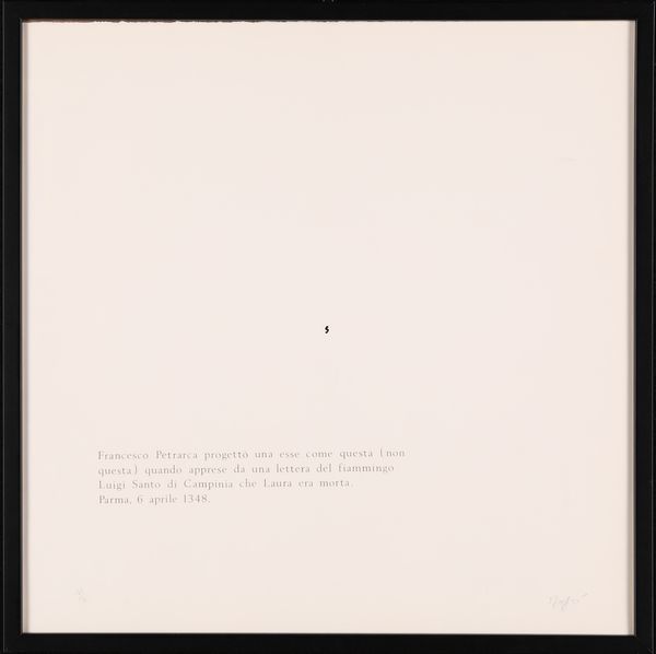 Emilio Isgrò : Senza titolo  - Asta Arte moderna e contemporanea - Associazione Nazionale - Case d'Asta italiane