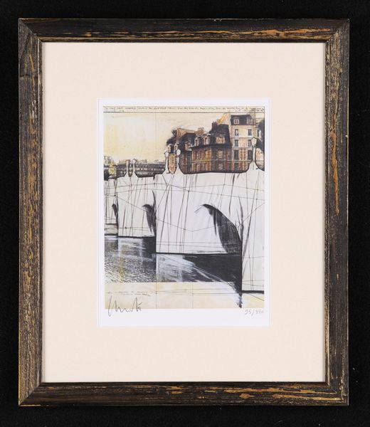 Christo : The Pont Neuf Wrapped, Project for Paris, 1976  - Asta Arte moderna e contemporanea - Associazione Nazionale - Case d'Asta italiane