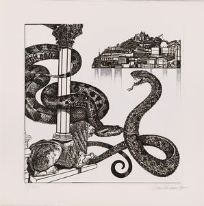 Valeriano Trubbiani : Dorica sustinet Ancon-San Ciriaco  - Asta Arte moderna e contemporanea - Associazione Nazionale - Case d'Asta italiane