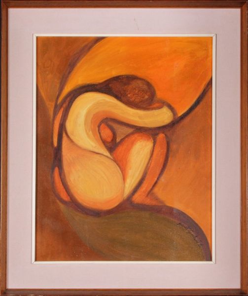 Ritratto di donna, 1976  - Asta Libri illustrati e Arte Moderna, Contemporanea e Dipinti del XIX secolo - Associazione Nazionale - Case d'Asta italiane