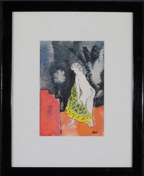 Figura femminile  - Asta Libri illustrati e Arte Moderna, Contemporanea e Dipinti del XIX secolo - Associazione Nazionale - Case d'Asta italiane