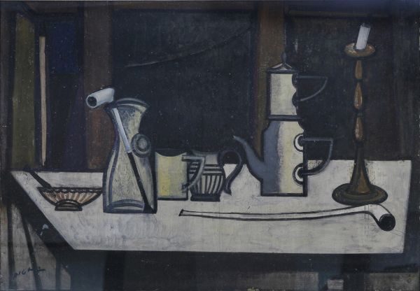 Natura morta, 1958  - Asta Libri illustrati e Arte Moderna, Contemporanea e Dipinti del XIX secolo - Associazione Nazionale - Case d'Asta italiane