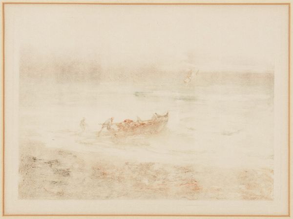 Barca di pescatori  - Asta Libri illustrati e Arte Moderna, Contemporanea e Dipinti del XIX secolo - Associazione Nazionale - Case d'Asta italiane