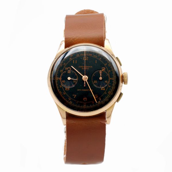 Cronograph Suisse, orologio cronografo bicompax vintage  da polso  - Asta Orologi da polso Web Only - Associazione Nazionale - Case d'Asta italiane
