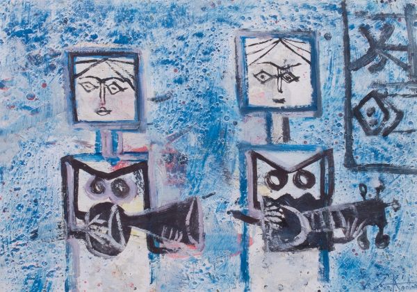 Suonatori  - Asta Arte moderna, contemporanea e grafica  - Associazione Nazionale - Case d'Asta italiane