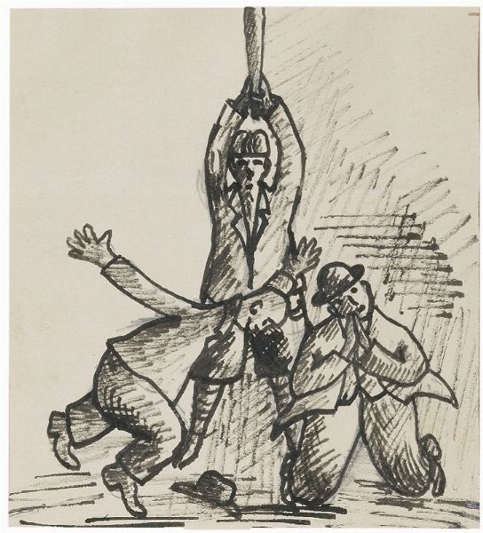 Quattro disegni per Il Bargello  - Asta Arte moderna, contemporanea e grafica  - Associazione Nazionale - Case d'Asta italiane